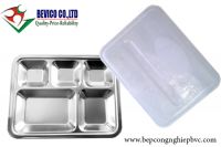 Khay inox 5 ngăn (mẫu 352730P3) | Inox 304 | KT: 35 x 27 x 3cm