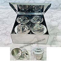 Bộ lưu mẫu thực phẩm 304 | bộ 2 hộp, 4 hộp, 6 hộp, 8 hộp | dung tích : 200ml, 300ml, 500ml