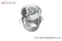 Nồi inox 304 thân thấp, đk 24 x cao 15cm (6,5L)