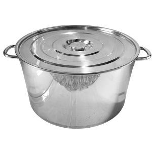 Nồi Inox Công Nghiệp Thân Thấp 10L–80L | Bevico