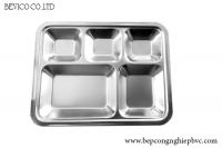 Khay inox 5 ngăn (mã 352730P2) | Inox 201 | KT: 35 x 27 x 3cm