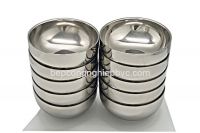 Tô inox chống nóng 20cm | Tô 2 lớp cách nhiệt | Loại tô trơn