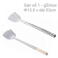 Sạn xào inox công nghiệp cán gỗ/cán inox